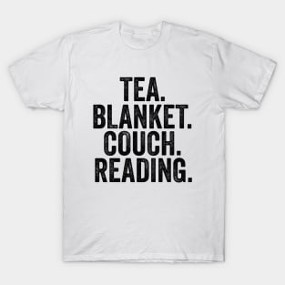 Tea Blanket Couch Reading T-Shirt